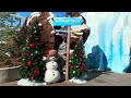 penguin trek coaster christmas pov seaworld orlando