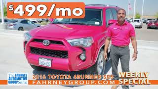 Group Weekly Special - 2016 Toyota 4Runner