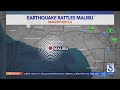 Minor earthquake rattles Malibu coast