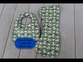 How to make a burp cloth and a bib and how to use a snap press