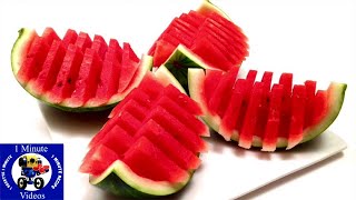 Como Cortar e Servir uma Melancia 🔪🍉 Jeito Muito Fácil e Rápido 🍉😋