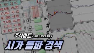 시가돌파 검색기 주식 기초 차트 설정 및 검색식 보는법