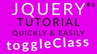 jQuery Tutorial 6 || jQuery toggleClass() Method || Ujjwal Technical Tips