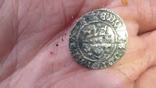 April 2021 metal detecting: beautiful piece of V2 rocket and lovely condition hammered coin.