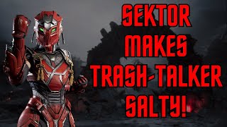 sektor makes trash talking kid SUPER SALTY in mk1