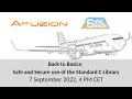Back to Basics: Safe and Secure use of the Standard C Library - Joint webinar with AFuzion