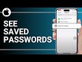 How To See Saved Passwords On Your iPhone (EASY)