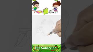 How to draw a Apple || Apple Drawing easy step by step simple drawing || Drawing Apple step by step