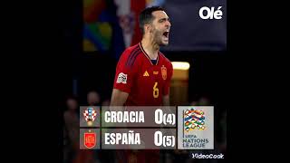 Croacia 0=0 España Penales (4=5)/ Narración de Onda Cero Alfredo Martinez/ Final Uefa Nations League