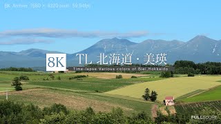 [8K 4320p UHD Time-lapse] 北海道・美瑛 Biei Hokkaido