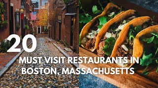 20 Must-Visit Restaurants In Boston, Massachusetts | The Ultimate Travel Guide