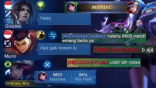 WHEN NATALIA WITH 9600 MATCHES SHOWS HER SKILLS BUT MAKES IT LOOK EASY - MOBILE LEGENDS