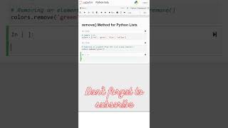 4. remove() Method for Python Lists