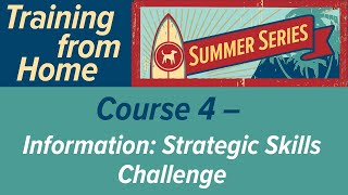 Summer Series: Course 4 – Information: Strategic Skills Challenge