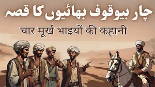 Chaar Bewakoof Bhaion ka Qissa | चार मूर्ख भाइयों की कहानी | Urdu Hindi story