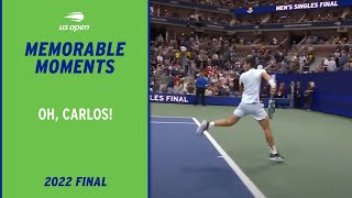 Carlos Alcaraz Forgets About Pre-Match Pictures! | 2022 US Open