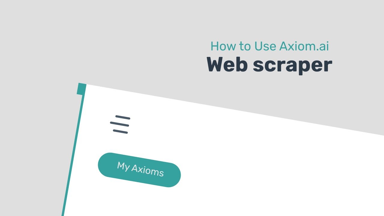 How To Use The Point And Click No Code Web Scraper In Axiom Ai Youtube