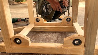 Carpenter Asia Making A Chair // Woodworking Craftsman Always Creative