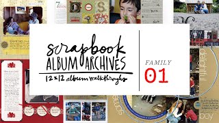 From The Archives | 12x12 Family Scrapbook 01