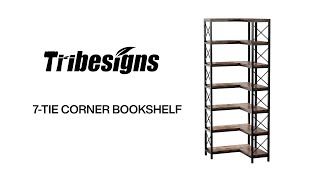 JW0500/JW0533/JW0532/JW0637 - Installation Guide - 7-Tier Corner Bookshelf