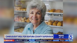 Ventura County supervisor remembered at candlelight vigil