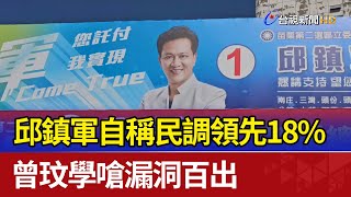 邱鎮軍自稱民調領先18% 曾玟學嗆漏洞百出