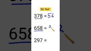 Can you crack this IQ Test? #shorts #nirvanashatakam #explore #iq #iqtest #mathspuzzles