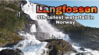 LANGFOSSEN WATERFALL NORWAY