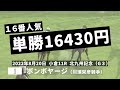 【単勝万馬券】ボンボヤージ　2022年8月20日 小倉11r 北九州記念（gⅢ）