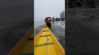 Frozen Dal Lake in January 2025 #frozen #kashmir #jammukashmir