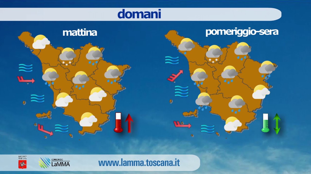 Il Meteo Di Oggi In Toscana - Giovedì 5 Marzo 2020 - YouTube