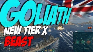 Goliath 💦 NEW Royal Navy Cruiser Monster ? WOWS