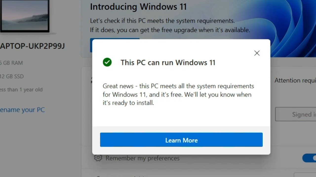 How To Check Your PC Or Laptop Is Compatible For Windows 11| Windows 11 ...