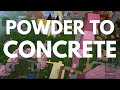 Turning Concrete Powder Into Concrete Blocks: Mister Mark's Minecraft Bedrock Club (Outschool)