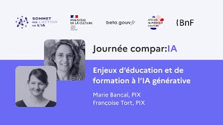 Enjeux d'éducation et de formation à l'IA générative | Journée compar:IA