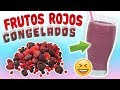 Batido Antioxidante de Frutos Rojos Congelados - Licuado de Frutas para Adelgazar y Eliminar Toxinas