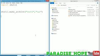 #Python#tarfile#zipfile#shutil How make zip ,tar, gztar, bztar , xztar using python shutil library