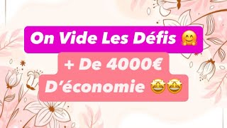 💋On Vide Tout Les Défis 🤩On Boost A Fond Les Épargnes 🤩 #bilan #defis #économies