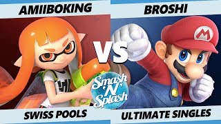 SNS5 SSBU - AmiiboKing (Inkling) Vs. Broshi (Mario) Smash Ultimate Tournament Pools