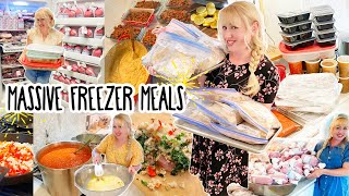 HUMONGOUS Filling My Freezers 300+ MASSIVE Freezer MEALS from Scratch Marathon Cooking Compilation!!