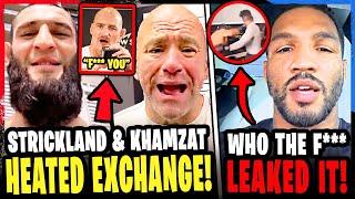 Khamzat HEATED BACK \u0026 FORTH w/ Sean Strickland! Kevin Lee BREAKS SILENCE on LEAKED FOOTAGE! UFC 312