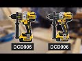 dewalt dcd995 vs. dcd996 hammer drill showdown woodworking tool guide