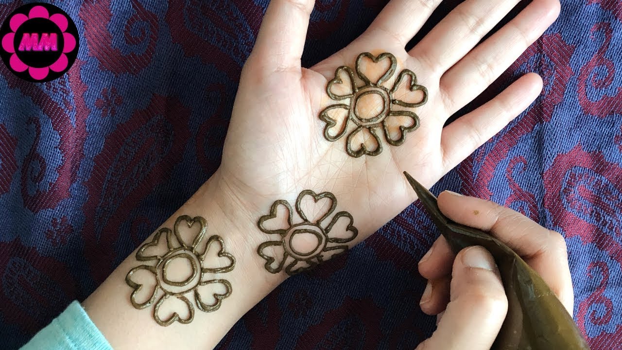 Very Easy Flower Mehndi Designs Best Flower Site