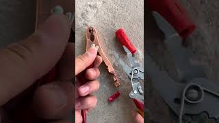 Folding multi-function wire stripper wiring electrician battery.