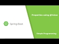 Spring Boot - Properties using @Value | Simple Programming