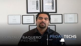 Meet Gonzalo, Proactechs Apple Certified Guru. BTS with Proactechs Team