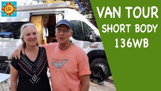 VAN TOUR//SHORT BODY Design considerations//Full short body van tour with SHOWER and TOILET