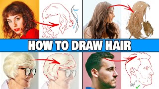 How To Draw Hair | 10 SIMPLE TIPS!