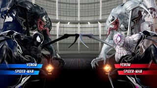 Venom \u0026 Black Spider Man VS White Venom \u0026 White Spider Man - Marvel vs Capcom Infinite