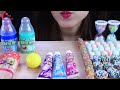 asmr bottle pop candy ballongum ropejelly rainbowjelly marshmallow soccerball baseballjelly mukbang